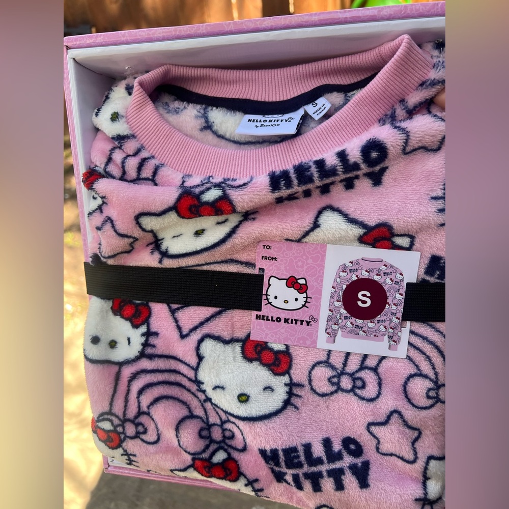 Hello Kitty Pink Fleece Pajama Set